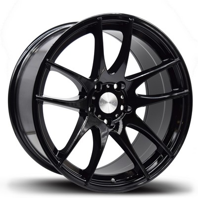 AV-32 GLOSS BLACK 18x8.5 5x114.3 et35 cb73.1