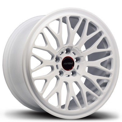 AV-44 Matte White 18x8.5 5x112 et42 cb73.1