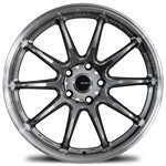 AV-40 HYPER BLACK / MACHINED LIP 18x10.5 5x114.3 et22 cb73.1