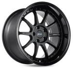 ESR CS12 MATTE BLACK GLOSS BLACK LIP 18x8.5 5X114.3 ET30 CB72.6